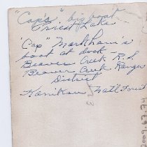 Cap. Markham's Seneaquateen docked at Beaver Cr. RS - 1933