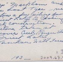 Tyee at Beaver Creek Ranger Station - circa 1930's