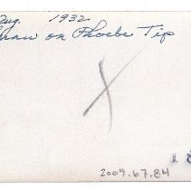 Snow on Phoebe Tip -August 1932