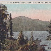 Tinted Postcard of Lookout Mountina from Tripod Point
