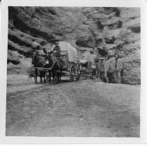 Hauling ore out of the hills west of Logandale
