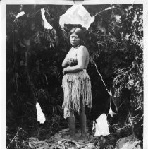 Paiute woman wearing a skirt
