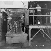 Two Men on Vat Platform, #1233, BMI Magnesium Plant Site - BMI Series