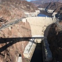 Hoover Dam from the bridge