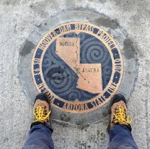 Marker on the Mike O'Callaghan-Pat Tillman Memorial Bridge