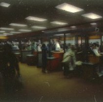 Customs counters at McCarran International Airport