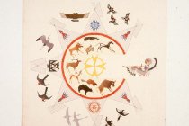 untitled (circular painting of the Seven Council Fires of the Sioux)