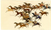 untitled (Indian horse raid)