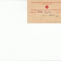 fauquier red cross back card