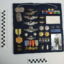 Sliffe ribbons, medals, badges of rank