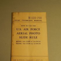 Technical Manual for M520-700 Slide-rule.