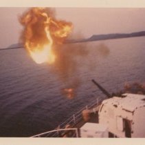 Photo of the Wachusett firing.