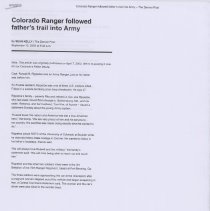 Denver Post article about Captain Russell Rippetoe