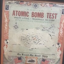 Certificate Commemorating Atomic Bomb Test