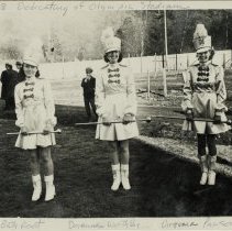 Three majorettes, 1938
