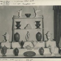 Statues D-7, Bowl, Vases V-93, Statue 861, Vases V-88, Vases V-90, Statue D-6, Candlesitcks S-7, Vases V-95, Covered Jar X-14, Vases V-88, Vases V-91, Plate