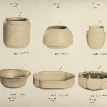 Vases V-37, V-77, V-73, B-826, B-18, B-5-B