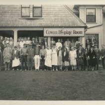 Cowan Employees standing in front of the Cowan Pottery Studio
