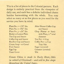 Cowan Pottery Design Brochures