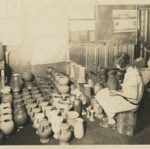 Cowan employees Reva (foreground) and Mabel Moenish (background)