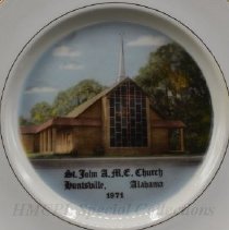 St. John AME's second building (commemorative plate)