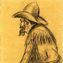 O1022 Charcoal Sketch of a Keefer Twin