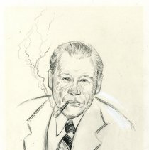 O5239 Pencil Sketch of Dr. Spencer