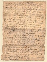 Deed, William Bromefield to John Bowne, 1653 (p1)