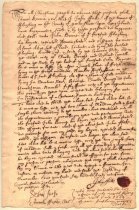 Deed of land, John Feake to John Bowne, 1665.