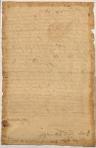Deed, John Hinchman to John Bowne, 1671 (back)