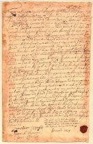 Deed of land, Edward Jessop to John Bowne, 15 February 1690 (page 1)
