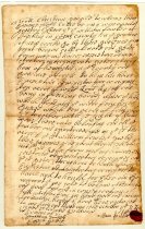 Deed of land to Peter Stringham of Hempstead (page 1)