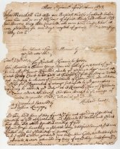 Accusations and punishment of Quakers and Arrest Warrant (page 1)
