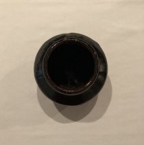 Brown ceramic vase (414)