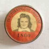 Employee badge, Mary Kelmelis