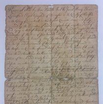 Amos Wilson Deed, 1751