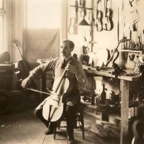 Fred Dautrich in workshop