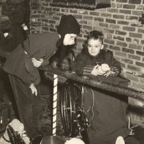 Elf talking with unidentified boy