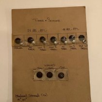 Sample buttons, Levi Strauss by T&S