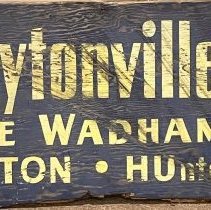 Sign, Daytonville Store of the Wadhams Company