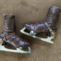 Union Hardware skates boots attached, ca. 1905