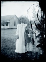 Two girls at Bishop Home, Kalaupapa, Molokai.
