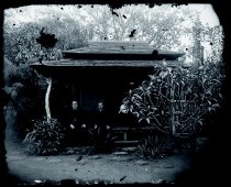 Father Ulrich Taube, SS.CC., Father Philip Blom, SS.CC., and Father Reginald Yzendoorn, SS.CC., Moanalua Gardens, Oahu.