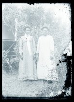 Two Hawaiian women, Kalaupapa Settlement residents, Molokai.