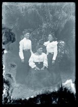 Becky Perry (left), Luka Kumalea (right), and friend, Kalaupapa Settlement residents, Molokai.