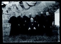 Sacred Heart religious during the visit of Bishop Boeynaems, SS.CC., Molokai, 1903.