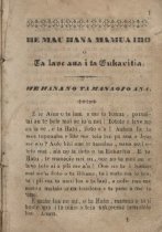 He mau hana mamua iho o ta Lave ana i ta Eukaritia.