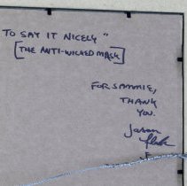 To Say it Nicely: The Anti-Wicked Mask