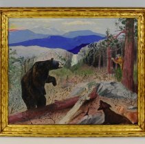 Hunter and Grizzly Bear