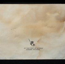 "At the Foot of Mingus Jerome, Arizona"